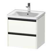 Duravit Meuble sous-lavabo Ketho.2 58,4x45,5cm, blanc mat, 2 tiroirs, suspendu