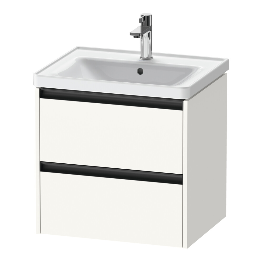 Duravit Meuble sous-lavabo Ketho.2 58,4x45,5cm, blanc mat, 2 tiroirs, suspendu