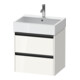 Duravit Meuble sous-lavabo Ketho.2 58,4x46 cm, blanc brillant, 2 tiroirs, suspendu-1