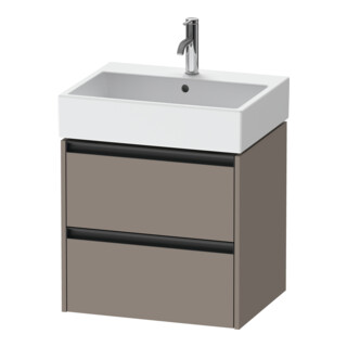 Duravit Meuble sous-lavabo Ketho.2 58,4x46 cm, blanc mat, 2 tiroirs, suspendu
