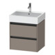 Duravit Meuble sous-lavabo Ketho.2 58,4x46 cm, blanc mat, 2 tiroirs, suspendu-1