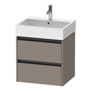 Duravit Meuble sous-lavabo Ketho.2 58,4x46 cm, blanc mat, 2 tiroirs, suspendu