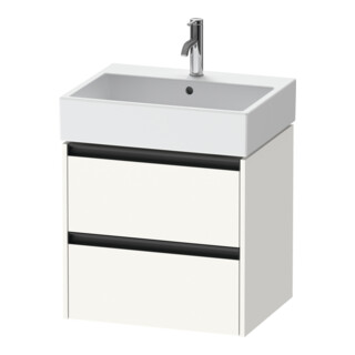 Duravit Meuble sous lavabo Ketho.2 58,4x46 cm, blanc mat, 2 tiroirs, suspendu
