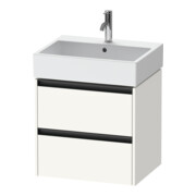 Duravit Meuble sous lavabo Ketho.2 58,4x46 cm, blanc mat, 2 tiroirs, suspendu