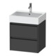 Duravit Meuble sous-lavabo Ketho.2 58,4x46 cm, graph ma, 2 tiroirs, suspendu-1