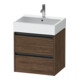 Duravit Meuble sous lavabo Ketho.2 58,4x46 cm, noyer foncé, 2 tiroirs, suspendu-1