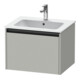 Duravit Meuble sous lavabo Ketho.2 61x48 cm, béton gris, 1 tiroir, suspendu-1