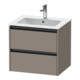 Duravit Meuble sous-lavabo Ketho.2 61x48 cm, blanc mat, 2 tiroirs, suspendu-1