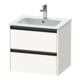 Duravit Meuble sous lavabo Ketho.2 61x48 cm, blanc mat, 2 tiroirs, suspendu-1