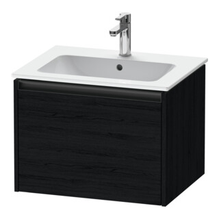 Duravit Meuble sous lavabo Ketho.2 61x48 cm, blanc œuf, 1 tiroir, suspendu