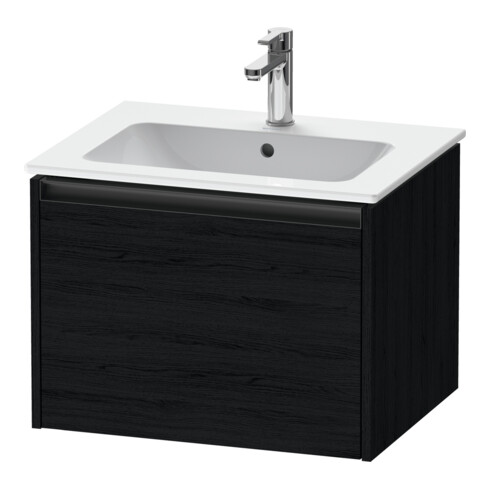 Duravit Meuble sous lavabo Ketho.2 61x48 cm, blanc œuf, 1 tiroir, suspendu