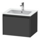 Duravit Meuble sous lavabo Ketho.2 61x48 cm, graph ma, 1 tiroir, suspendu-1