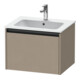 Duravit Meuble sous-lavabo Ketho.2 61x48 cm, lin, 1 tiroir, suspendu mural-1