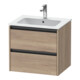Duravit Meuble sous-lavabo Ketho.2 61x48 cm, œuf marbré, 2 tiroirs, suspendu-1