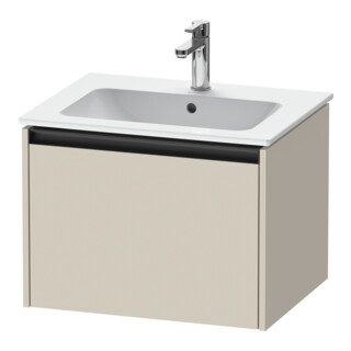 Duravit Meuble sous lavabo Ketho.2 61x48 cm, tau mat, 1 tiroir, suspendu