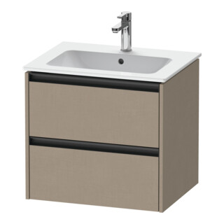 Duravit Meuble sous lavabo Ketho.2 61x48cm, beige, 2 tiroirs, suspendu