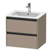 Duravit Meuble sous lavabo Ketho.2 61x48cm, beige, 2 tiroirs, suspendu