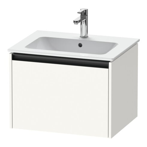 Duravit Meuble sous lavabo Ketho.2 61x48cm, blanc mat, 1 tiroir, suspendu