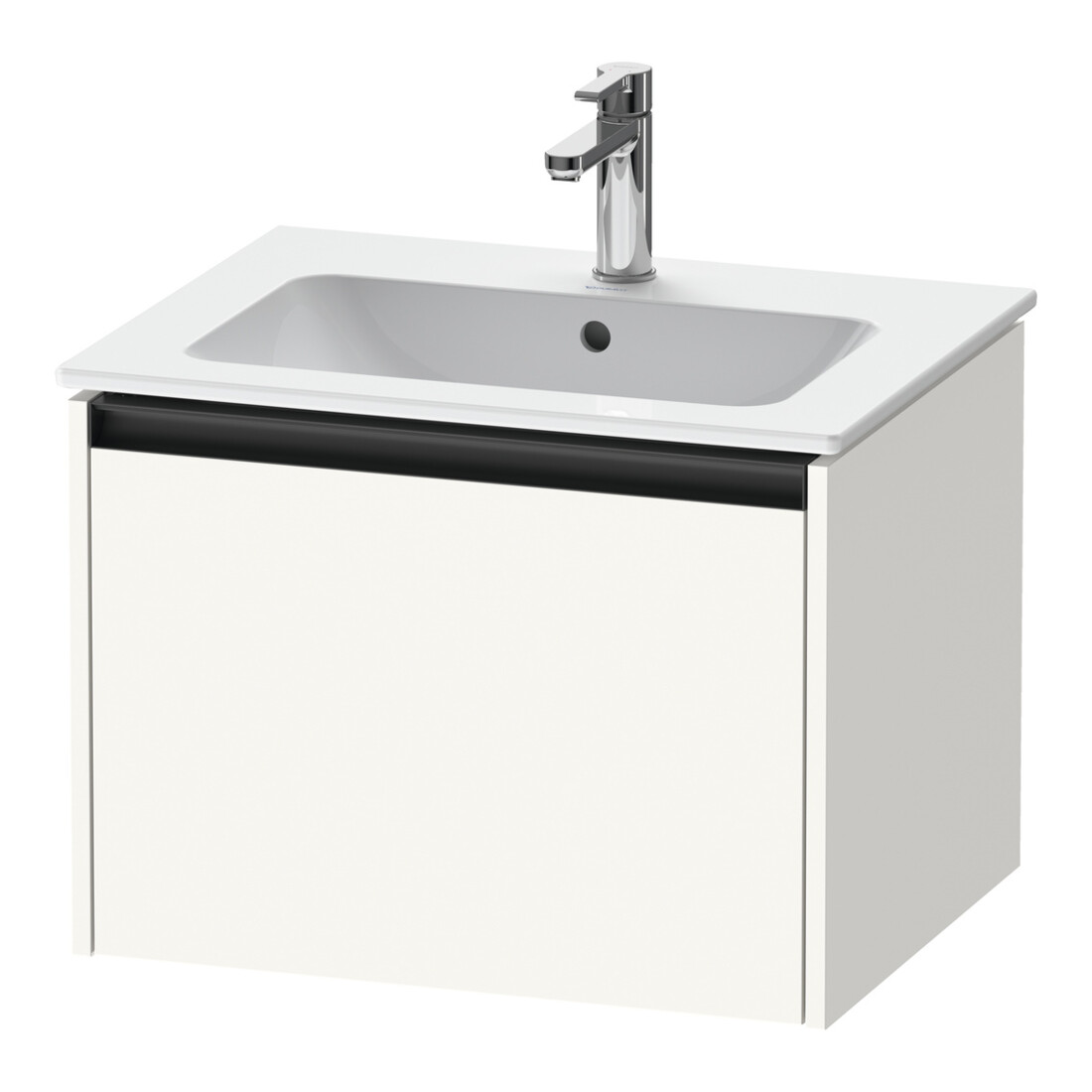 Duravit Meuble sous lavabo Ketho.2 61x48cm, blanc mat, 1 tiroir, suspendu