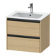 Duravit Meuble sous lavabo Ketho.2 61x48cm, chêne naturel, 2 tiroirs, suspendu-1