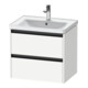 Duravit Meuble sous-lavabo Ketho.2 63,4x45,5 cm, blanc mat, 2 tiroirs, suspendu-1