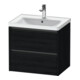 Duravit Meuble sous-lavabo Ketho.2 63,4x45,5 cm, blanc œuf, 2 tiroirs, suspendu-1