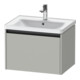 Duravit Meuble sous-lavabo Ketho.2 63,4x45,5cm, béton gris, 1 tiroir, suspendu-1