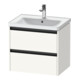 Duravit Meuble sous lavabo Ketho.2 63,4x45,5cm, blanc mat, 2 tiroirs, suspendu-1