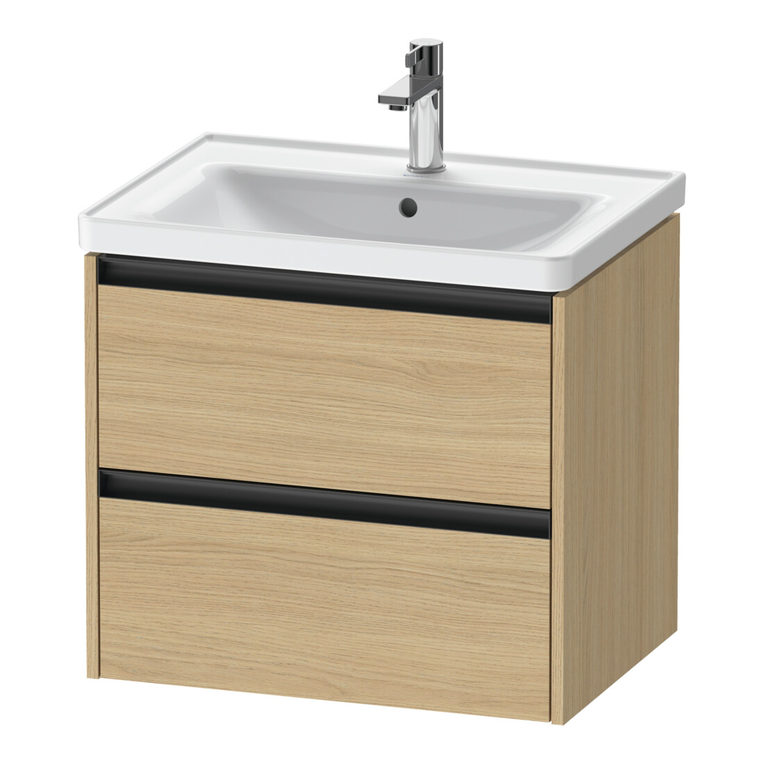 Duravit Meuble sous lavabo Ketho.2 63,4x45,5cm, œuf naturel, 2 tiroirs, suspendu