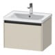 Duravit Meuble sous-lavabo Ketho.2 63,4x45,5cm, Tau mat, 1 tiroir, suspendu-1