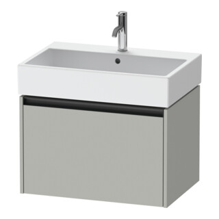 Duravit Meuble sous-lavabo Ketho.2 68,4x46 cm, béton gris, 1 tiroir, suspendu