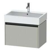 Duravit Meuble sous-lavabo Ketho.2 68,4x46 cm, béton gris, 1 tiroir, suspendu