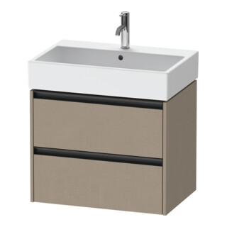 Duravit Meuble sous-lavabo Ketho.2 68,4x46 cm, chêne, 2 tiroirs, suspendu