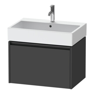Duravit Meuble sous-lavabo Ketho.2 68,4x46 cm, graph ma, 1 tiroir, suspendu