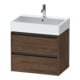 Duravit Meuble sous lavabo Ketho.2 68,4x46 cm, noyer foncé, 2 tiroirs, suspendu-1