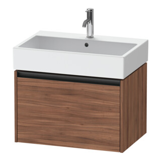 Duravit Meuble sous lavabo Ketho.2 68,4x46 cm, noyer naturel, 1 tiroir, suspendu