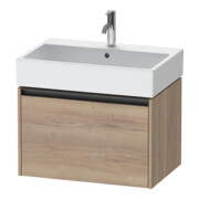 Duravit Meuble sous lavabo Ketho.2 68,4x46 cm, œuf marbré, 1 tiroir, suspendu