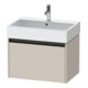 Duravit Meuble sous lavabo Ketho.2 68,4x46 cm, taupe, 1 tiroir, suspendu-1