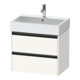 Duravit Meuble sous lavabo Ketho.2 68,4x46cm, blanc mat, 2 tiroirs, suspendu-1