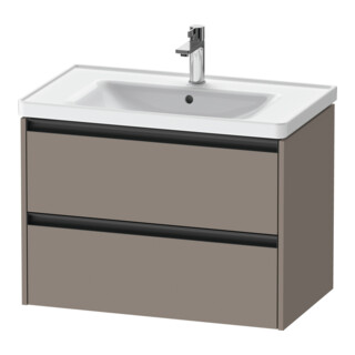 Duravit Meuble sous-lavabo Ketho.2 78,4x45,5 cm, bas. mat, 2 tiroirs, suspendu