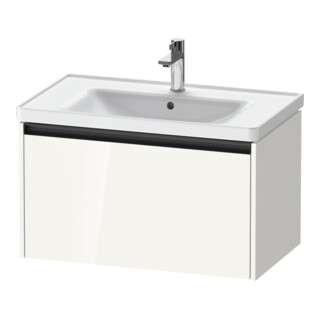 Duravit Meuble sous-lavabo Ketho.2 78,4x45,5 cm, blanc brillant, 1 tiroir, suspendu