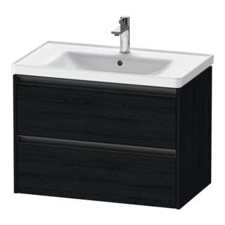Duravit Meuble sous lavabo Ketho.2 78,4x45,5 cm, blanc œuf, 2 tiroirs, suspendu