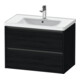 Duravit Meuble sous lavabo Ketho.2 78,4x45,5 cm, blanc œuf, 2 tiroirs, suspendu-1