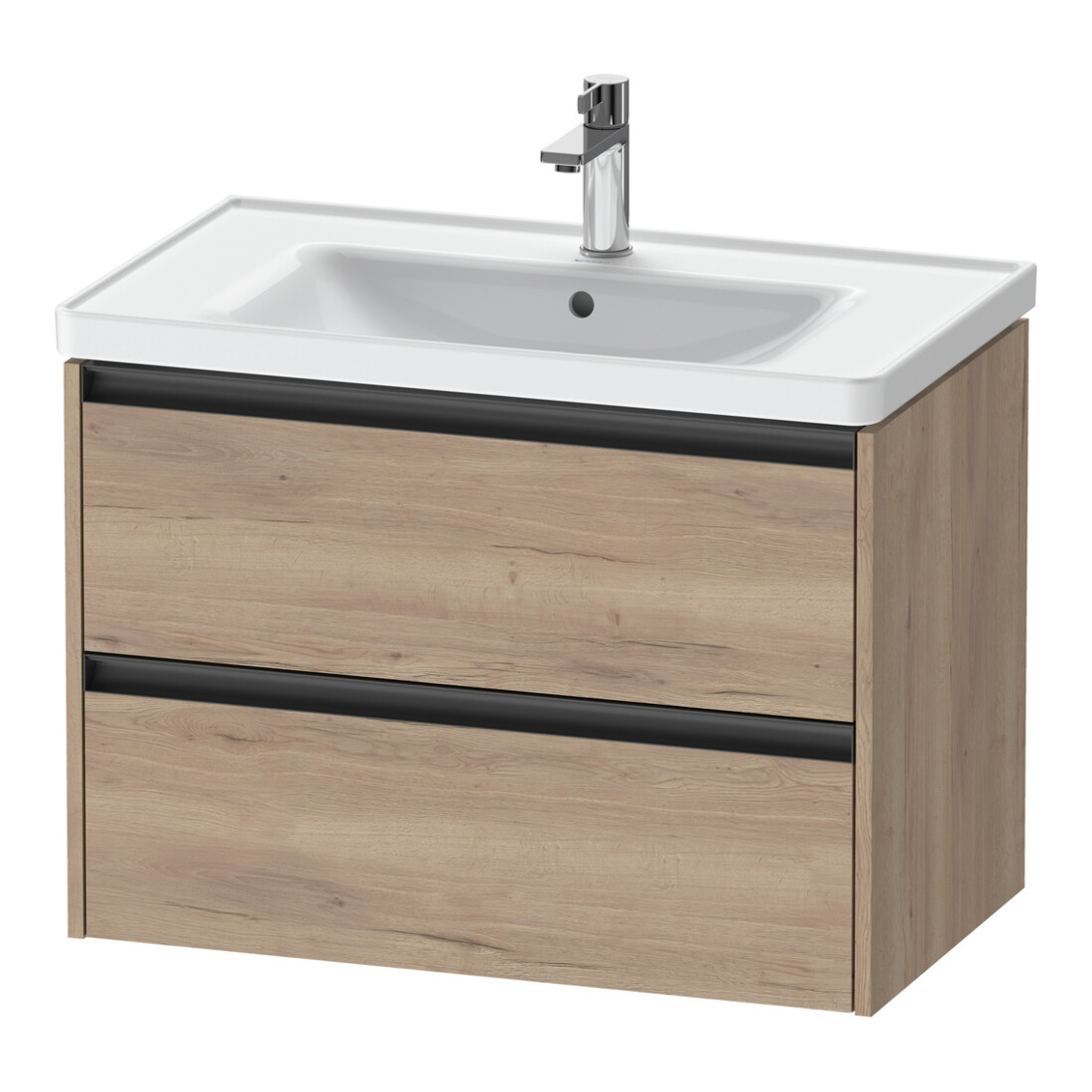 Duravit Meuble sous lavabo Ketho.2 78,4x45,5 cm, blanc œuf, 2 tiroirs, suspendu