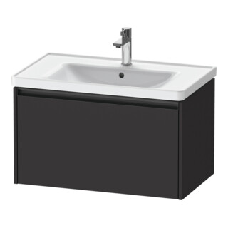 Duravit Meuble sous-lavabo Ketho.2 78,4x45,5 cm, gris mat, 1 tiroir, suspendu