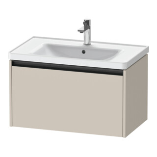 Duravit Meuble sous lavabo Ketho.2 78,4x45,5 cm, Taupe mat, 1 tiroir, suspendu