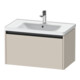Duravit Meuble sous lavabo Ketho.2 78,4x45,5 cm, Taupe mat, 1 tiroir, suspendu-1
