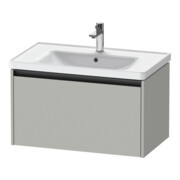 Duravit Meuble sous-lavabo Ketho.2 78,4x45,5cm, béton gris, 1 tiroir, suspendu