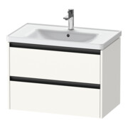 Duravit Meuble sous-lavabo Ketho.2 78,4x45,5cm, blanc mat, 2 tiroirs, suspendu