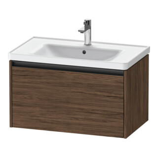 Duravit Meuble sous-lavabo Ketho.2 78,4x45,5cm, Noyer foncé, 1 tiroir, suspendu